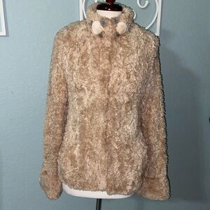 RARE vintage Paula Lishman Dyed Sheared Knit Beaver Fur Coat Jacket